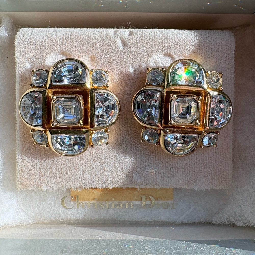Vtg Dior Earrings - Picture 1 of 7